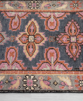 Rosewood Blue Kismet Oushak Runner Wool Rug