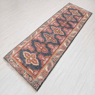 Rosewood Blue Kismet Oushak Runner Wool Rug