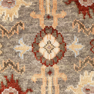Anatolia 8x10 Green Gray Traditional Persian Inspired Oushak Wool Rug