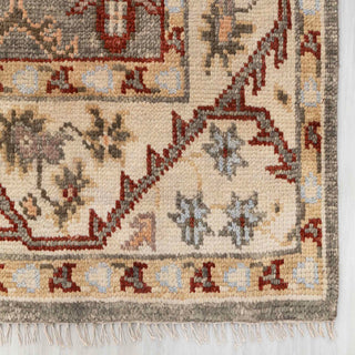 Anatolia 8x10 Green Gray Traditional Persian Inspired Oushak Wool Rug