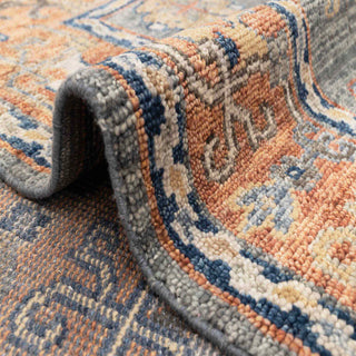 Turkish 9x12 Gray Rust Turkish Oushak Handmade Wool Rug