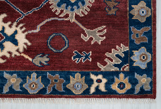 Maroon 8x10 Langford Antique Floral Oushak Woollen Rug