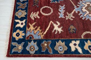 Maroon 8x10 Langford Antique Floral Oushak Woollen Rug