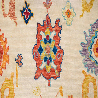 Merrakesh 10x14 Ivory Turkish Oushak Hand Knotted Wool Rug