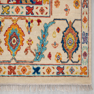Merrakesh 10x14 Ivory Turkish Oushak Hand Knotted Wool Rug