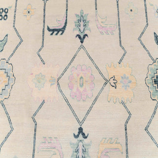Millinger 10x14 Ivory Turkish Oushak Wool Rug