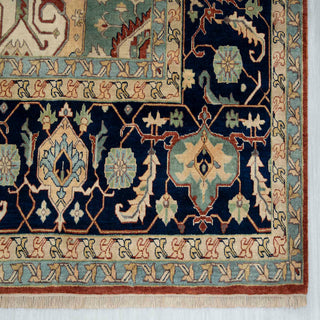 Rust 10x14 Premium Persian Medallion Serapi Rug