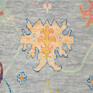 Skylark 10x14 Gray Colorful Modern Turkish Oushak Rug