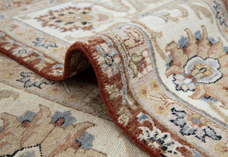 Heritage 9x12 Deep Red Rust Persian Floral Hand-Knotted Wool Rug