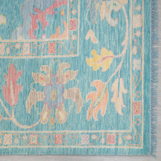 Nourison 12x15 Blue Oushak Handmade Turkish Wool Rug