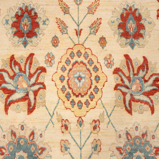 Stuart 8x10 Ivory Turkish Oushak Hand Knotted Wool Rug