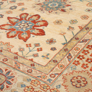 Stuart 8x10 Ivory Turkish Oushak Hand Knotted Wool Rug