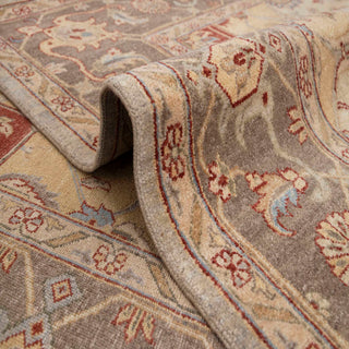 Medallion 8x10 Charcoal Brown Persian Wool Rug