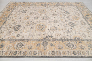 Serenvale 9x12 Cream Gray Oushak Hand Knotted Wool Rug