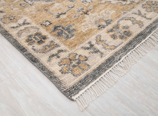 Serenvale 9x12 Cream Gray Oushak Hand Knotted Wool Rug