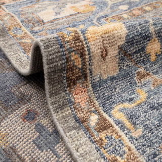 Elysian 8x10 Blue Gray Turkish Oushak Hand Knotted Oriental Wool Rug