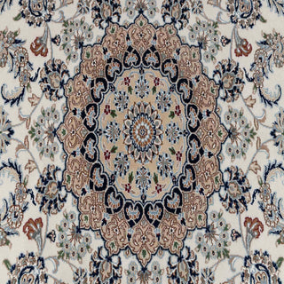 Classic Medallion Nain Wool & Silk Rug