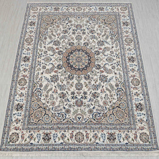 Classic Medallion Nain Wool & Silk Rug