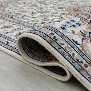 Classic Medallion Nain Wool & Silk Rug