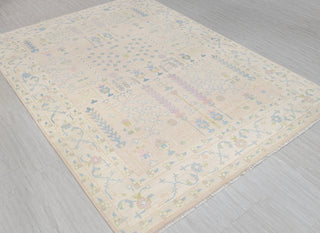 Mindy Soft Pink Tree Of Life Modern Turkish Oushak Rug