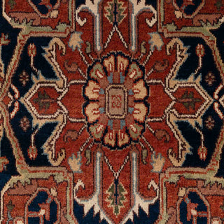 Motifs Red Persian Mahal Serapi Wool Rug 6x9
