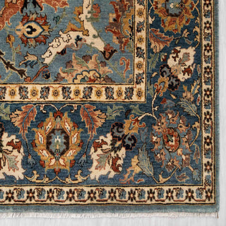 Vintage 8x10 Golestan Blue Persian Bidjar Rug
