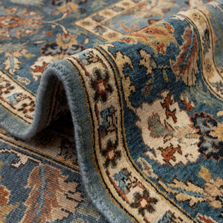 Vintage 8x10 Golestan Blue Persian Bidjar Rug