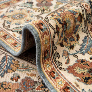 Kashan 8x10 Vintage Persian Blue Wool Style Rug