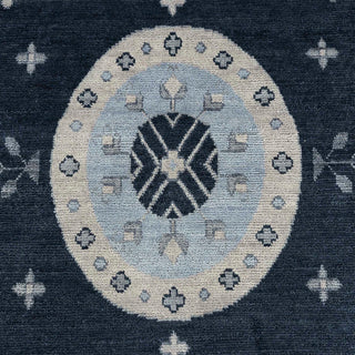 Khotan Loom 10x14 Slate Blue Persian Hand Knotted Wool Rug