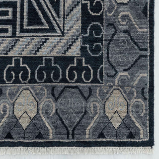 Khotan Loom 10x14 Slate Blue Persian Hand Knotted Wool Rug