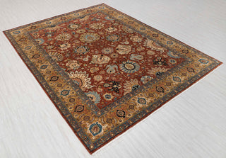 Malayer 8x10 Red Floral Traditional Persian Wool Rug