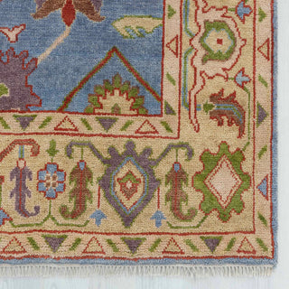 Nesta 8x10 Blue Turkish Oushak Hand Knotted Wool Rug