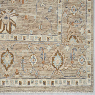 Elysian 8x10 Ivory Persian Ziegler Floral Motifs Wool Rug