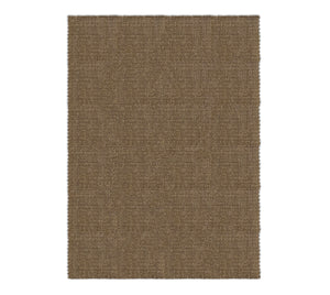 Handwoven Tightly Braided Abaca Rug – Warm Earthy Brown Area Rug