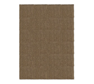 Handwoven Tightly Braided Abaca Rug – Warm Earthy Brown Area Rug