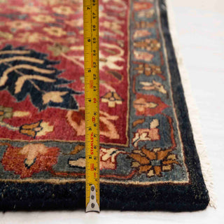 Kamyab 10x14 Navy Red Persian Tabriz Wool Rug