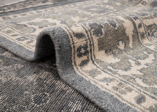 8x10 Gray Wool Handmade Turkish Oushak Rug