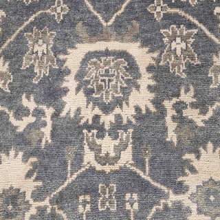8x10 Gray Wool Handmade Turkish Oushak Rug