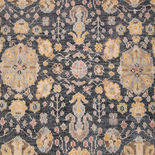 8x10 Charcoal Black Oushak Living Room Area Rug