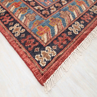 9x12 Red Colored Rug For Living Room Modern Oushak Style Wool Rug