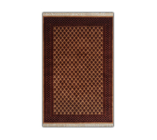 Rubicon Herati 4x6 Trible Beige Baluch Soft Silky Wool Rug
