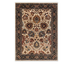 Medallion 5x7 Ivory Persian Ziegler Oriental Area Carpet Rug
