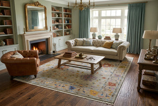 Jasper Stone 8x10 Gray Modern Quality Oushak Wool Rug