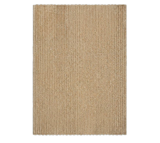 Chunky Chevron Weave Abaca Rug – Handcrafted Natural Flax Accent Mat