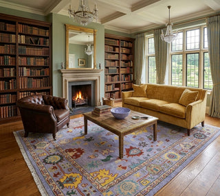 8x10 Simone Terry Wool Hand Knotted Area Rug
