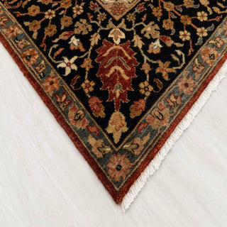 Terracotta  Persian Floral Medallion Hand-Knotted Wool  Rug