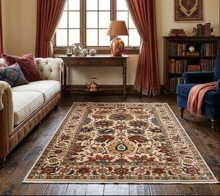 Nain 4x6 Persian Ziegler Floral Motifs All Over Rug