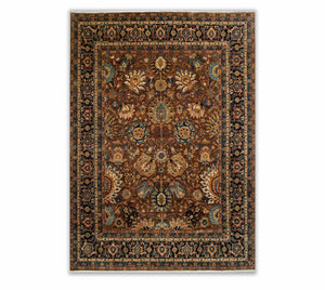Sienna 8x10 Super Fine Brown Persian Ziegler Rug