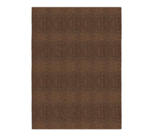 Heavyweight Basketweave Natural Fiber Rug – Medium Chocolate Brown Area Accent