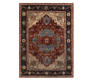 Meridian 10x14 Persian Mahal Wool Fine Hand Knotted Rug
